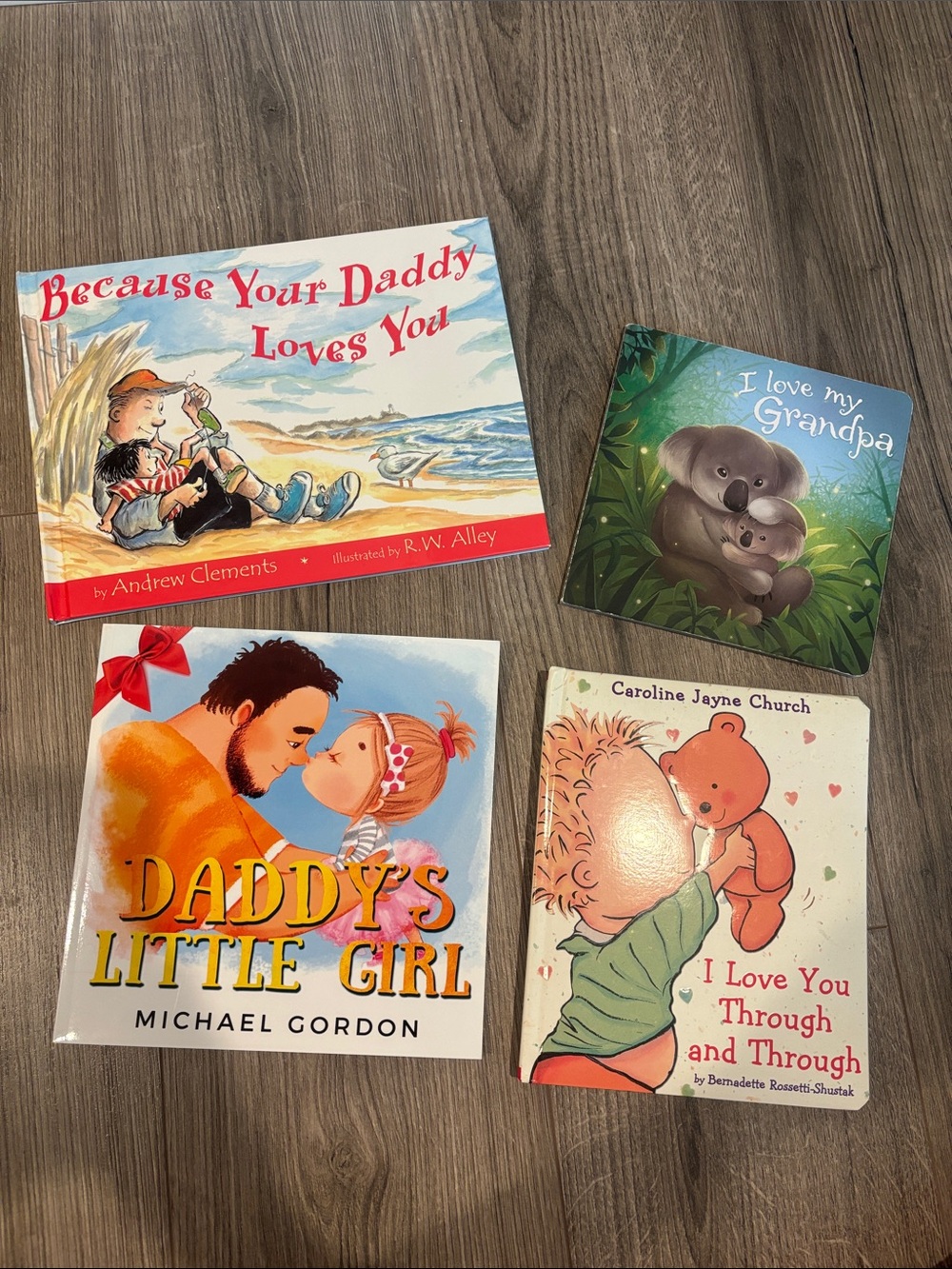 Lots of 4 children's books Father's Day baby grandpa love